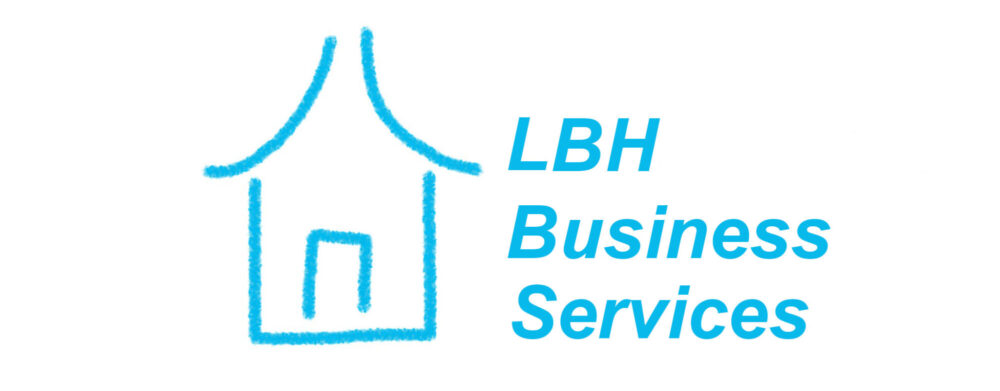 LBH Business Services blue house logo